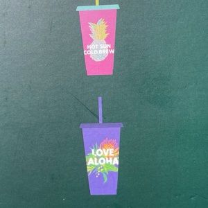 Starbucks Hawaii Edition collectable Reusable Plastic Cold Cups